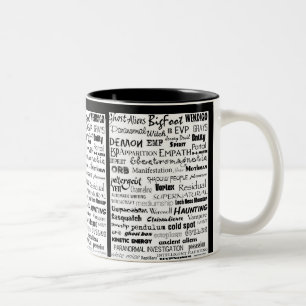 Bicolor Taza de café paranormal