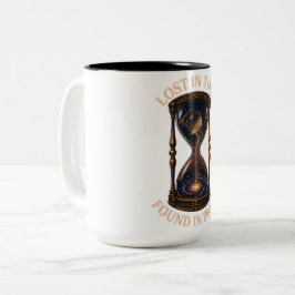 Bicolor Taza de café Perdido En El Tiempo Encontrado En Pá