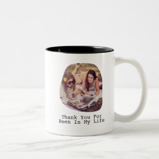Bicolor Taza de café personalizable. Amigos y familiares