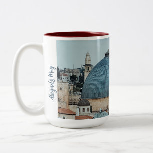 Bicolor Taza de café personalizada con tema cristiano insp