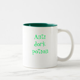 Bicolor Taza de café poción antidiota