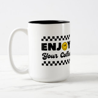 Bicolor Taza de café premium ☕ Perfecta para el hogar y la