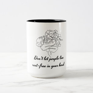 Bicolor Taza de café Protege Tu Paz  Mentalidad Positiva