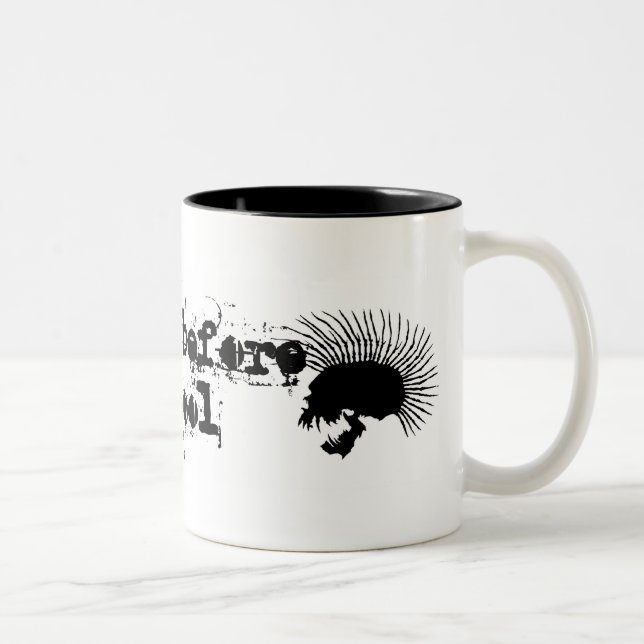 Bicolor taza de café punk (Derecha)