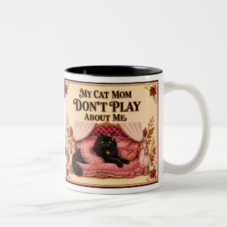 Bicolor Taza de café regalo para mamá de gato