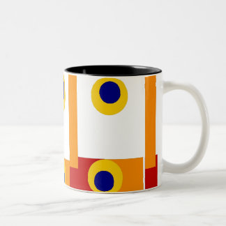 Bicolor Taza de café retra de Geo