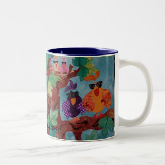 Bicolor Taza de café "reunida"