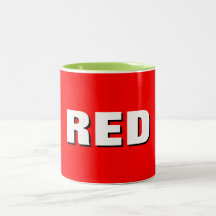 Taza de café roja atrevida - Taza de cerámica clás