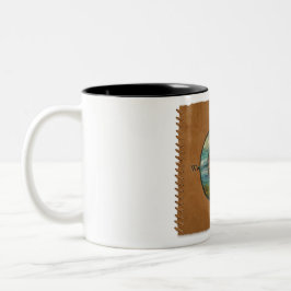 Bicolor Taza de café Rueda de la Medicina