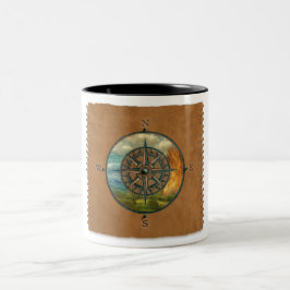 Bicolor Taza de café Rueda de la Medicina