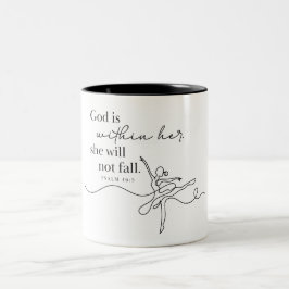 Bicolor Taza de café - SALMO 46:5