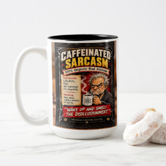 Bicolor taza de café sarcasmo de ej gold