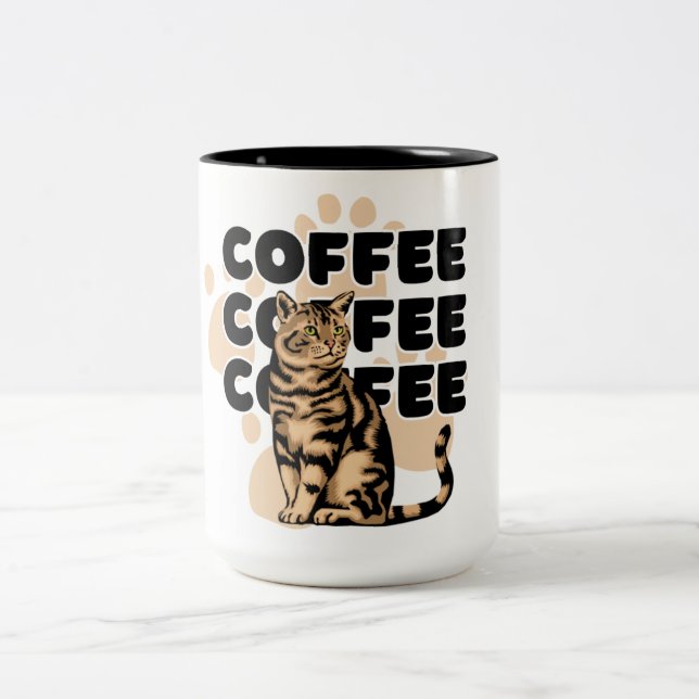 Bicolor taza de café simple (Centro)