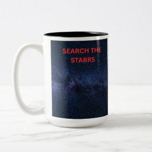 Bicolor Taza de café Soñador de Galaxias Busca las Estrell
