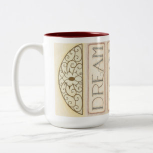Bicolor Taza de café Sueña Planifica Construye Repite