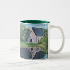 Bicolor Taza de café té chocolate caliente