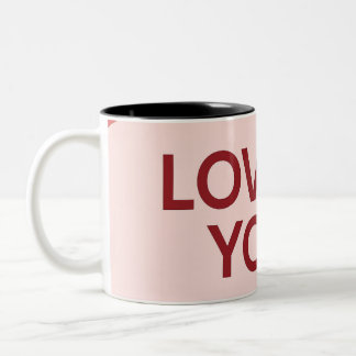 Bicolor Taza de café "TE QUIERO"