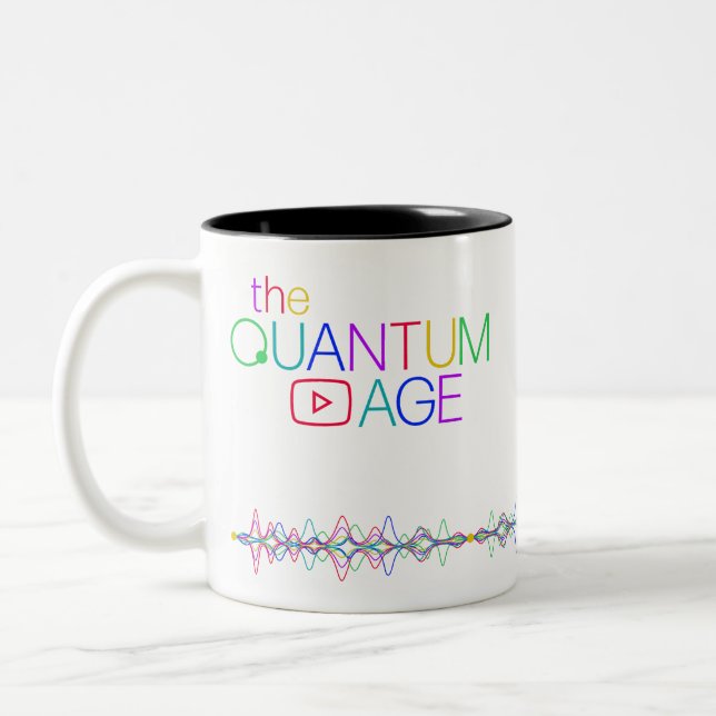 Bicolor Taza de café @TheQuantumAge (Izquierda)