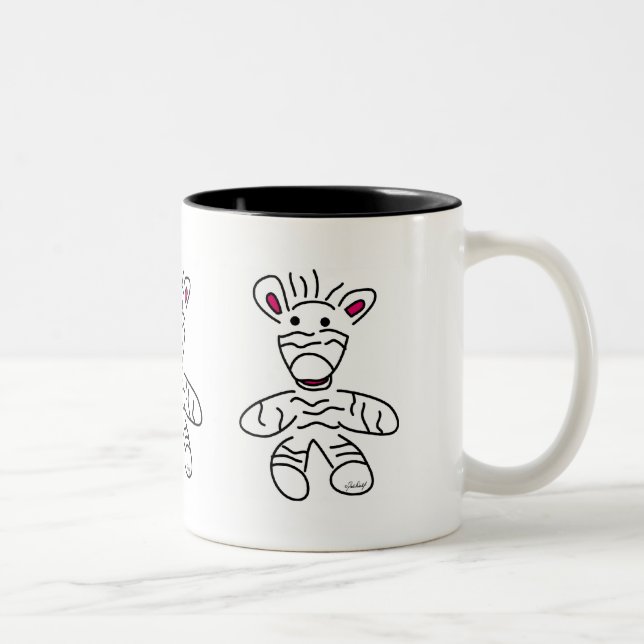 Bicolor Taza de cebra (Derecha)