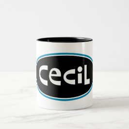 Bicolor Taza de CECIL