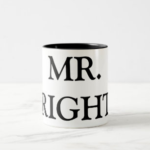 Bicolor Taza de cerámica de Sr. la RIGHT