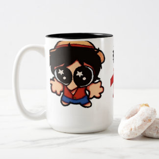 Bicolor Taza de cerámica genial del chico anime Luffy One