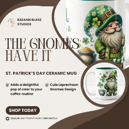 Bicolor Taza de cerámica para el día de San Patricio