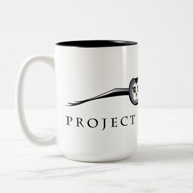 Bicolor Taza de cerámica Project Owlnet (Izquierda)