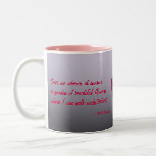 Bicolor Taza de cerámica Tulipanes de Walt Whitman