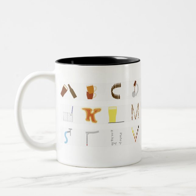 Bicolor Taza de cervecero casera (Izquierda)