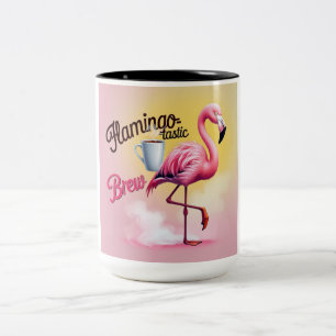 Bicolor Taza de Cerveza Flamingo-Tástica