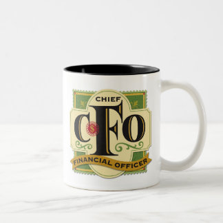 Bicolor Taza de "CFO"