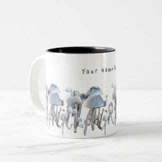 Bicolor Taza de champiñones