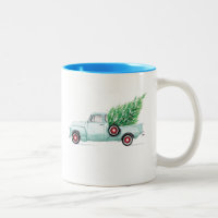 Taza de Chevy de la aguamarina