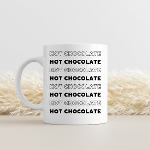 Bicolor Taza de chocolate caliente