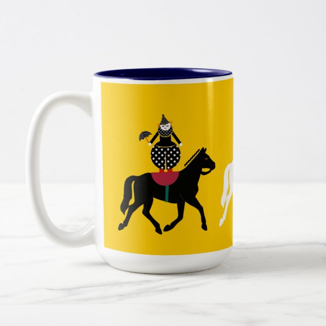 Bicolor Taza de Cirque de Martzkins Horses (Izquierda)