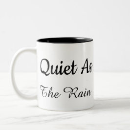 Bicolor Taza de citación Minimalista Blanco & Negro .