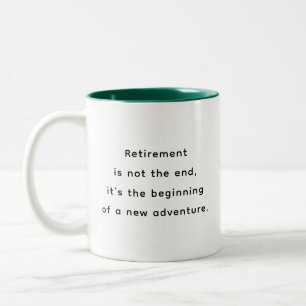 Bicolor Taza de citas divertidas e inspiradoras de jubilac