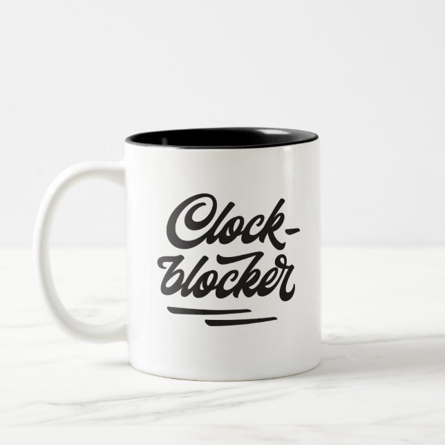 Bicolor Taza de Clockblocker (Izquierda)