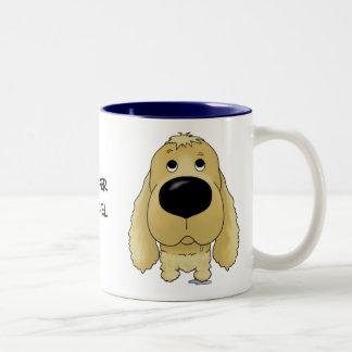 Bicolor Taza de cocker spaniel