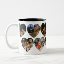 Taza de colage de fotos personalizadas con marcos