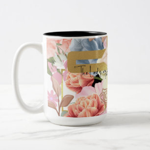 Bicolor Taza de collage de fe cruzada