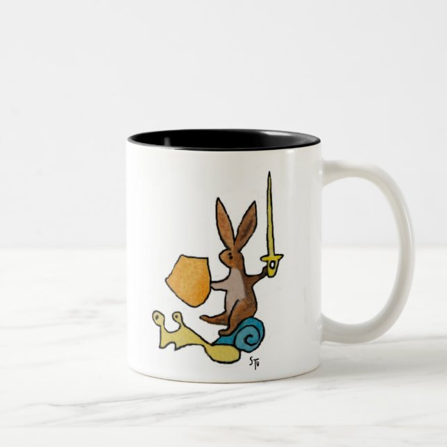 Bicolor Taza de conejo medieval (Derecha)