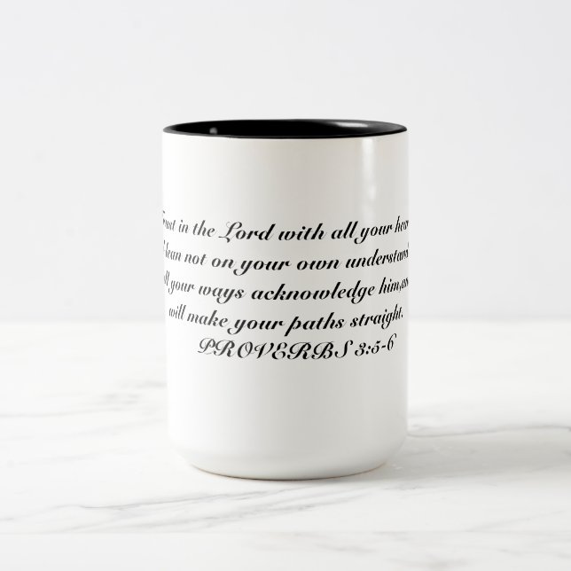 Bicolor Taza de confianza en el Señor (Centro)