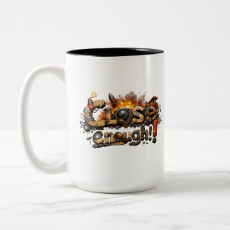 Bicolor Taza de Construcción Suficientemente Cerca