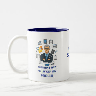 Bicolor Taza de Contador Retirado – Regalo Divertido de Ju