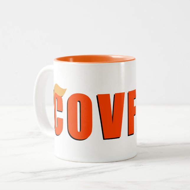 Bicolor Taza de Covfefe (Anverso izquierdo)