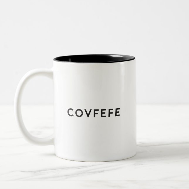 Bicolor Taza de Covfefe (Izquierda)