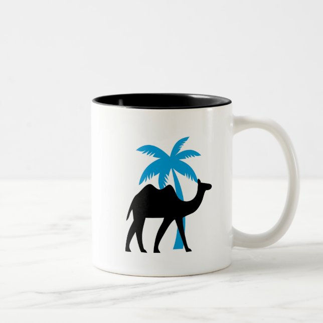 Bicolor Taza de cruce de camellos (Derecha)
