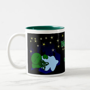 Bicolor Taza de Cthulhu Naptime